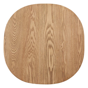 Benen Oval Side Table with Ash Veneer Top for Modern Living Rooms and Bedrooms