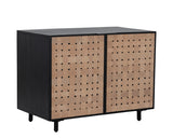 Omari Sideboard - Small - Suede Light Tan Leather 110769 Sunpan