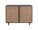 Omari Sideboard - Small - Suede Light Tan Leather 110769 Sunpan