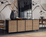 Omari Sideboard - Large - Suede Light Tan Leather 110770 Sunpan