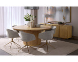 Kalla Dining Table - Round - Rustic Oak - 68" 110774 Sunpan