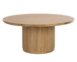 Kalla Dining Table - Round - Rustic Oak - 68" 110774 Sunpan