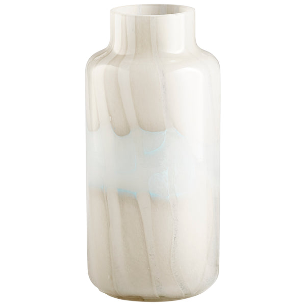 Lucerne Vase Tan and Aqua 11078 Cyan Design