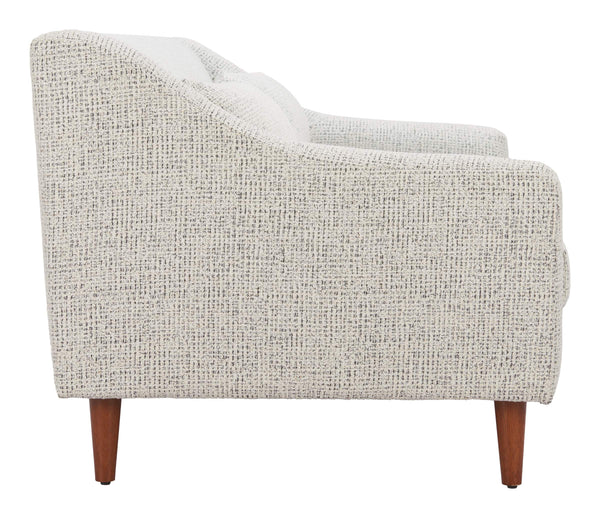 Koseli Compact Two-seat Loveseat Polyester Upholstered Modern Living Room Sofa