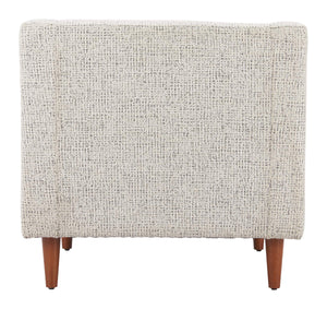 Koseli Upholstered Accent Armchair Polyester Fabric Rubberwood Legs Modern Seating