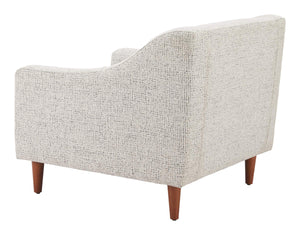 Koseli Upholstered Accent Armchair Polyester Fabric Rubberwood Legs Modern Seating
