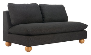 Zuo Modern Minze Compact Two Seat Loveseat Textured Polyester Upholstery Modern Living Room 110784