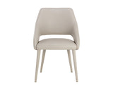 Galen Dining Chair - Linea Light Grey Leather 110790 Sunpan