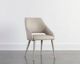 Galen Dining Chair - Linea Light Grey Leather 110790 Sunpan