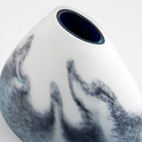 Mystic Falls Vase Blue and White 11079 Cyan Design