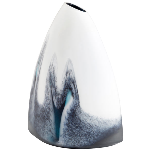 Mystic Falls Vase Blue and White 11080 Cyan Design