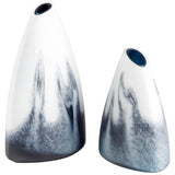 Mystic Falls Vase Blue and White 11080 Cyan Design