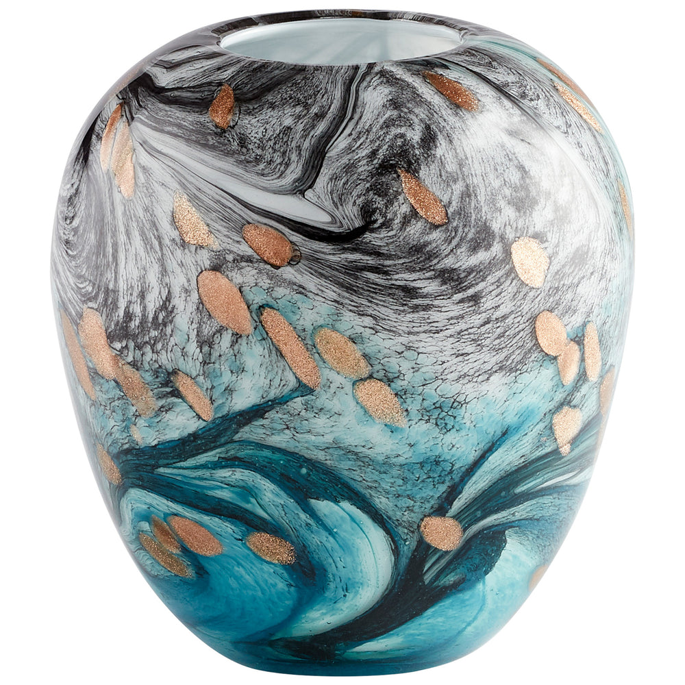 Prismatic Vase Multi Colored 11081 Cyan Design