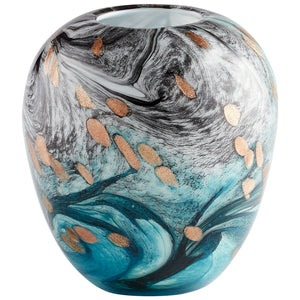 Prismatic Vase Multi Colored 11081 Cyan Design