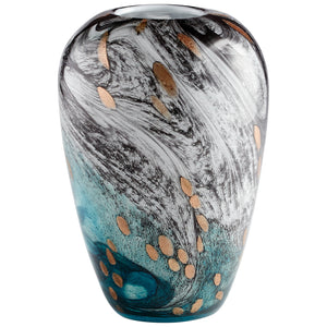 Prismatic Vase Multi Colored 11082 Cyan Design