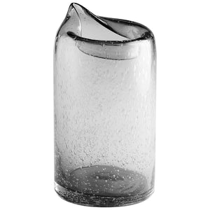 Oxtail Vase Clear 11086 Cyan Design