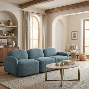 Cleo Modular Sofa 3 Seat Contemporary Upholstered Living Room Lounge Seating