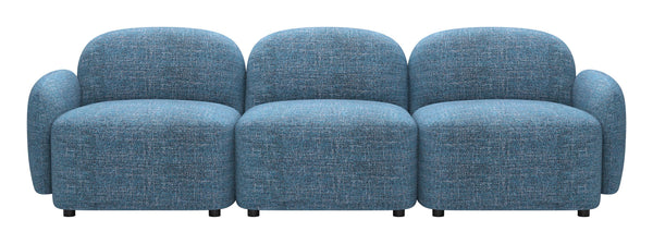 Cleo Modular Sofa 3 Seat Contemporary Upholstered Living Room Lounge Seating