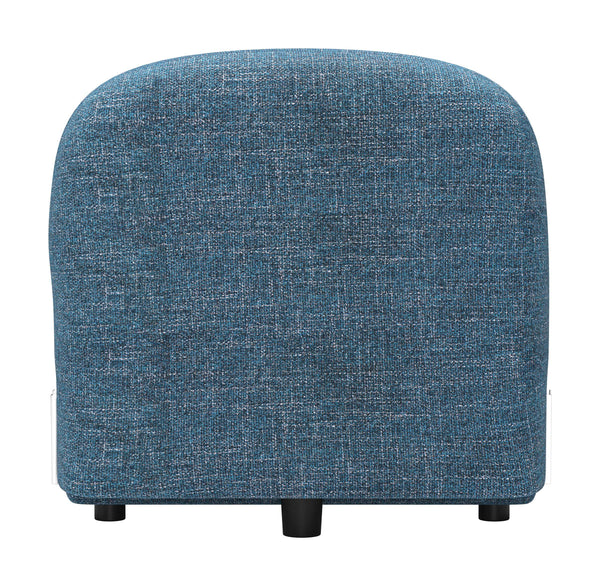 Cleo Modular Middle Chair Textured Polyester Upholstery Contemporary Living Room Seating