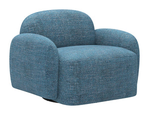 Zuo Modern Cleo Swivel Accent Chair Textured Polyester Upholstery Modern Lounge Seating 110888