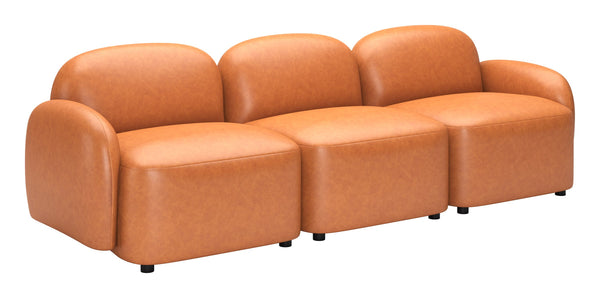 Cleo Modular Sofa 3 Seat Contemporary Upholstered Living Room Lounge Seating
