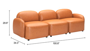 Cleo Modular Sofa 3 Seat Contemporary Upholstered Living Room Lounge Seating