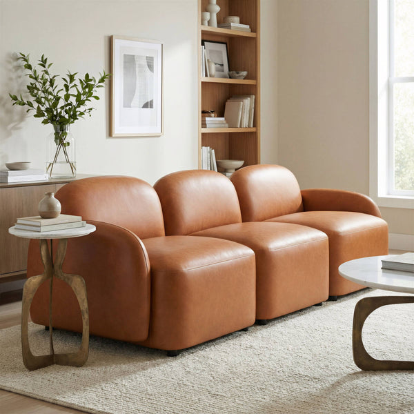 Cleo Modular Sofa 3 Seat Contemporary Upholstered Living Room Lounge Seating