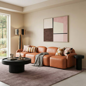 Cleo Modular Sofa 3 Seat Contemporary Upholstered Living Room Lounge Seating