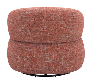 Venezia Swivel Accent Chair Textured Polyester Upholstery 360 Degree Base Living Room