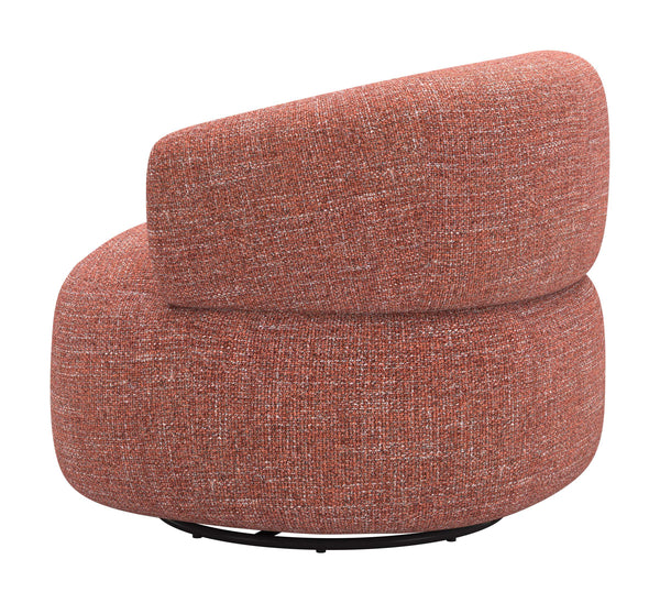 Venezia Swivel Accent Chair Textured Polyester Upholstery 360 Degree Base Living Room