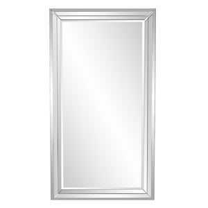 Howard Elliott Omni Floor Mirror - Elegant Multi-faceted Design To Brighten Any Room With Stunning Reflections Silver Wood ,Glass 11089-howard-elliott
