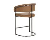 Marris Counter Stool - Gunmetal - Milliken Cognac 110907 Sunpan