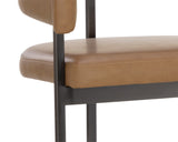 Marris Counter Stool - Gunmetal - Milliken Cognac 110907 Sunpan