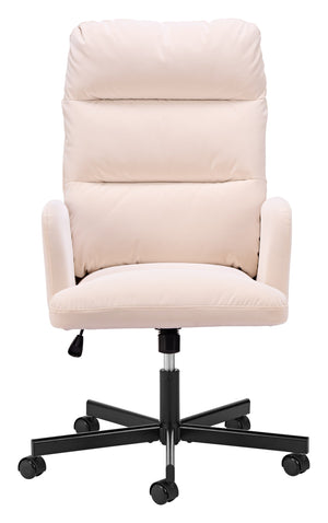 Sable Faux Leather Office Chair with Swivel Base and Adjustable Height for Modern Workspaces