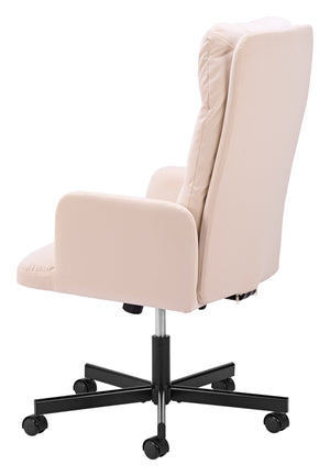 Sable Faux Leather Office Chair with Swivel Base and Adjustable Height for Modern Workspaces