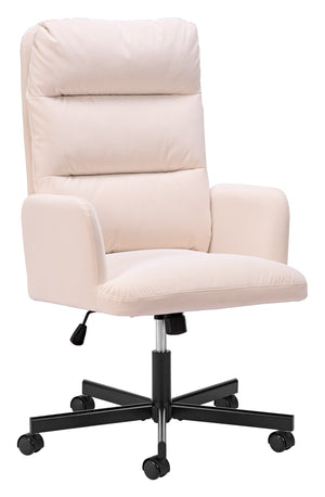 Sable Faux Leather Office Chair with Swivel Base and Adjustable Height for Modern Workspaces