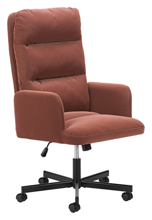 Sable Faux Leather Office Chair with Swivel Base and Adjustable Height for Modern Workspaces