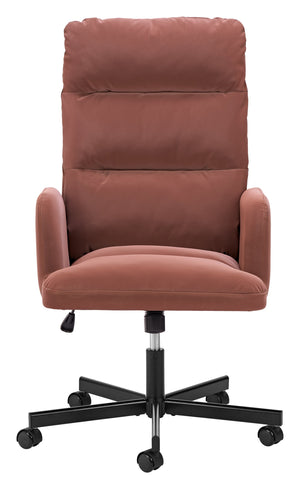 Sable Faux Leather Office Chair with Swivel Base and Adjustable Height for Modern Workspaces