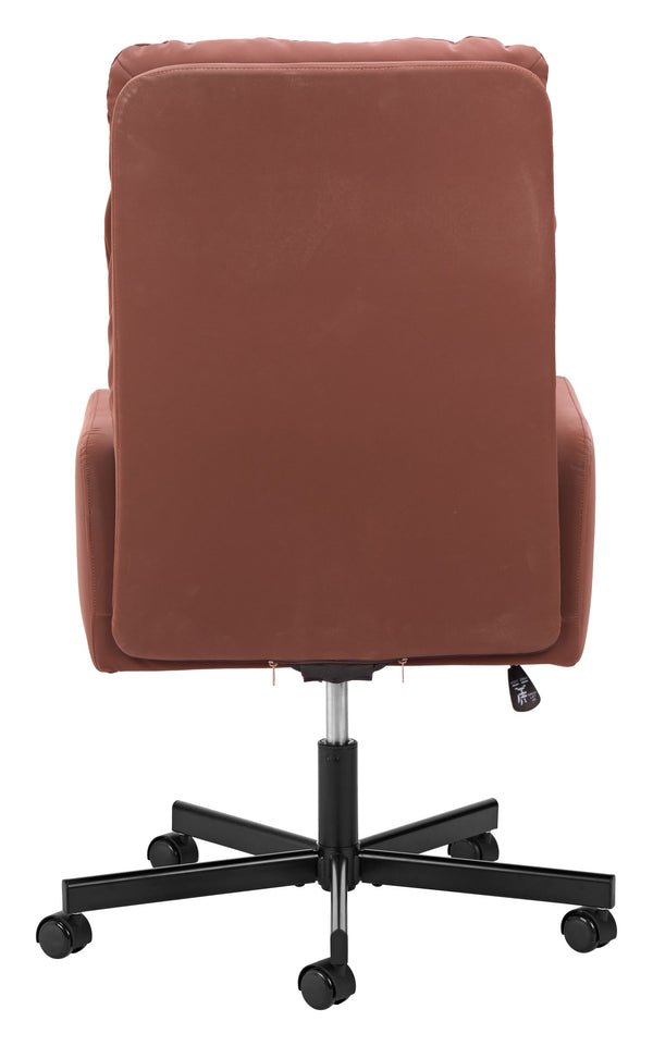 Sable Faux Leather Office Chair with Swivel Base and Adjustable Height for Modern Workspaces