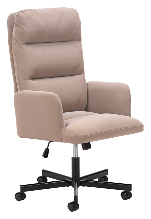 Sable Faux Leather Office Chair with Swivel Base and Adjustable Height for Modern Workspaces