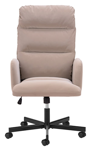 Sable Faux Leather Office Chair with Swivel Base and Adjustable Height for Modern Workspaces