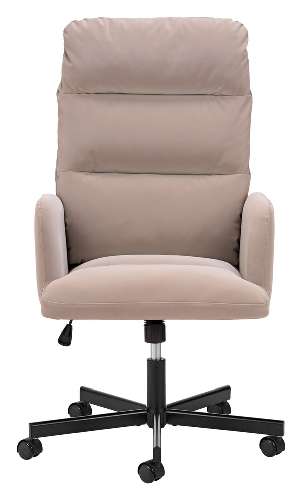 Sable Faux Leather Office Chair with Swivel Base and Adjustable Height for Modern Workspaces