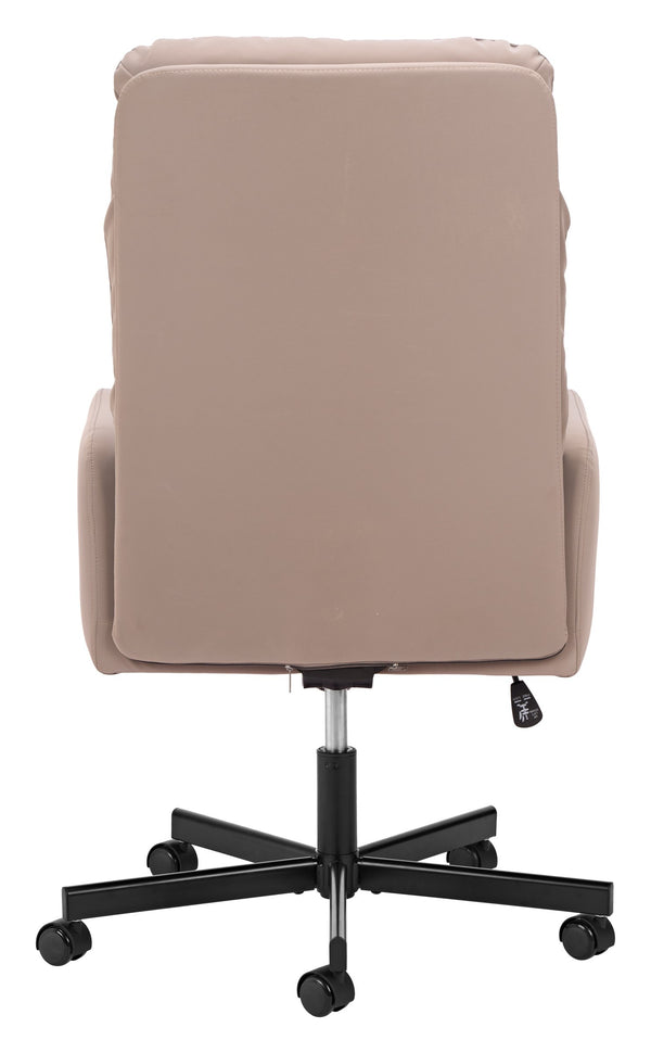 Sable Faux Leather Office Chair with Swivel Base and Adjustable Height for Modern Workspaces
