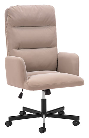 Sable Faux Leather Office Chair with Swivel Base and Adjustable Height for Modern Workspaces
