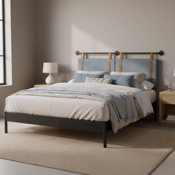 Zeva Wall Mounted Queen Headboard Padded Upholstered Modern Bedroom Accent
