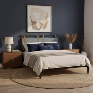 Zeva Wall Mounted Queen Headboard Padded Upholstered Modern Bedroom Accent