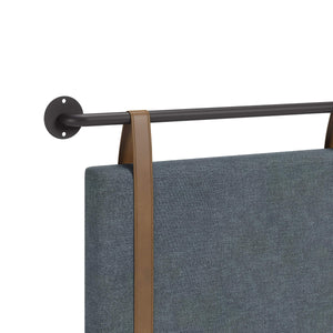 Zeva Wall Mounted Queen Headboard Padded Upholstered Modern Bedroom Accent