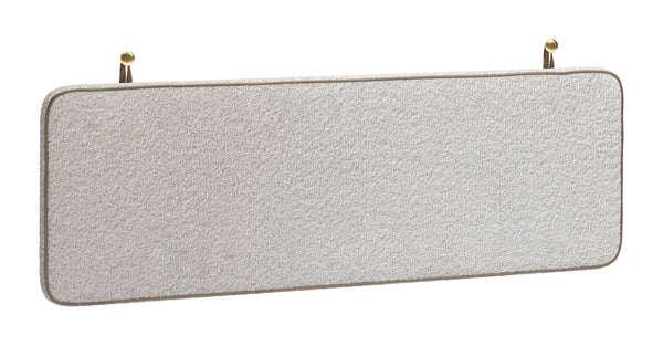 Zuo Modern Bela Wall Mounted Queen Headboard Shearling Upholstered Floating Minimalist Bedroom 110912