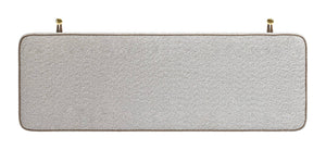 Bela Wall Mounted Queen Headboard Shearling Upholstered Floating Minimalist Bedroom
