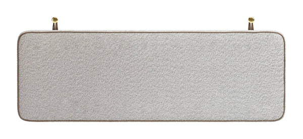 Bela Wall Mounted Queen Headboard Shearling Upholstered Floating Minimalist Bedroom